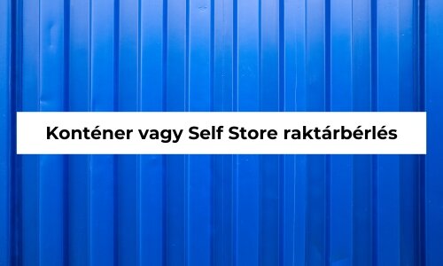 Konténer tároló bérlés | © Self Store