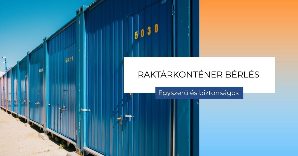 konténer raktár bérlés Budapesten | © Self Store Budapest